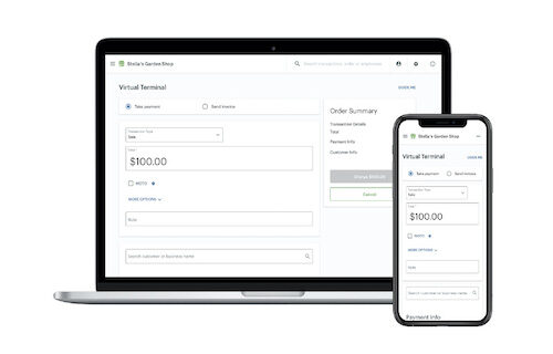 Run your business from your laptop, phone, or tablet
